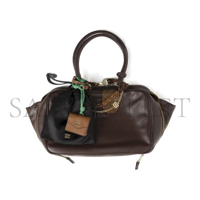 MIU MIU LEATHER, CORD AND METAL TRICK KEYRING 5TL510